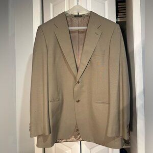 Mens Suit Set 44L 40L Jacket and Pants Wool Classic Business Wear